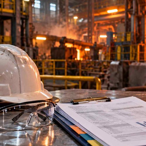 documentação de ltcat e ppp em ambiente industrial com epis e registros de segurança do trabalho